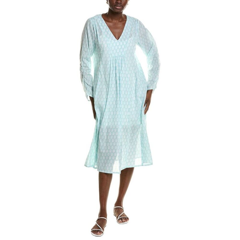 Mer St. Barth Womens  Printed Kaftan, Blue